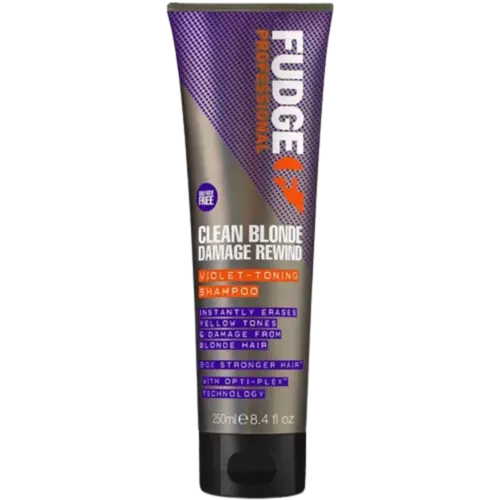 Fudge Clean Blonde Damage Rewind Violet-Toning Shampoo 250ml