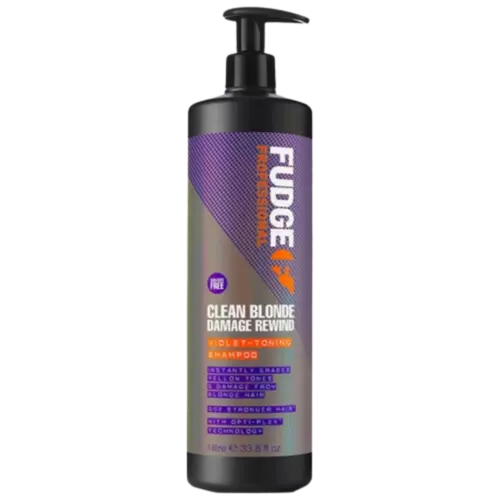 Fudge Clean Blonde Damage Rewind Violet-Toning Shampoo 1000ml