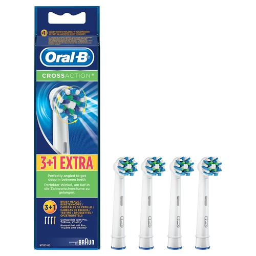 Oral-B Cross Action Toothbrush Heads 4 pcs