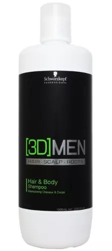 Schwarzkopf Professional 3D Men Hair & Body Shampoo 1000ml