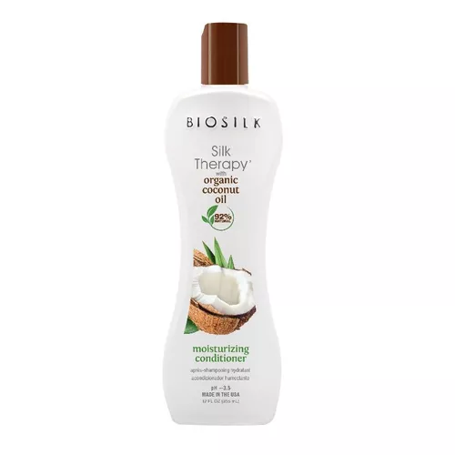 BioSilk Silk Therapy Organic Coconut Oil Moisturizing Conditioner 355ml