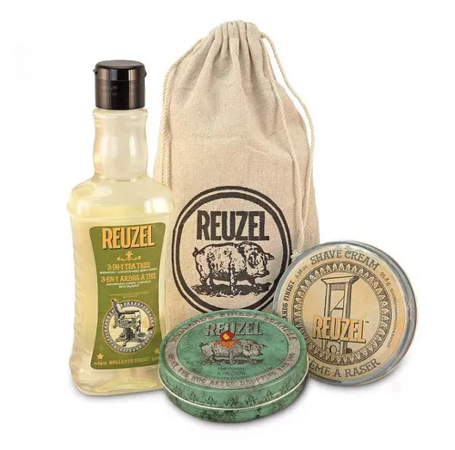 Reuzel 3-in-1 Tea Tree S**t, Shower & Shave Gift Set