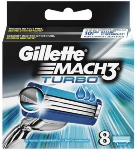 Gillette Mach3 Turbo 8 pack
