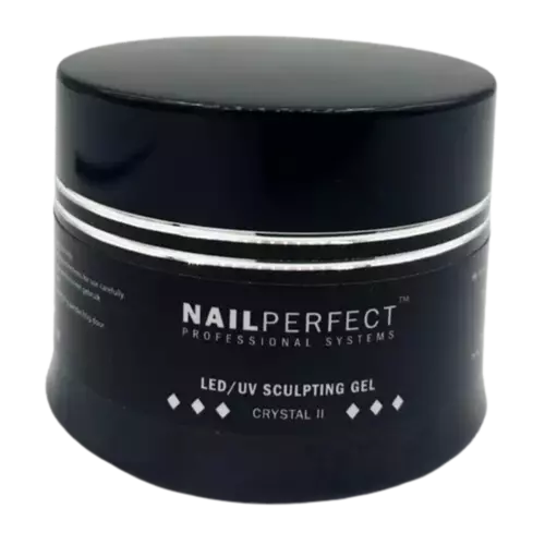 NailPerfect LED/UV Sculpting Gel 45gr Crystal II