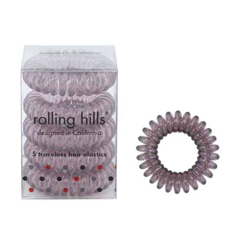 Rolling Hills Professional Hair Rings 5st Transparent Brown