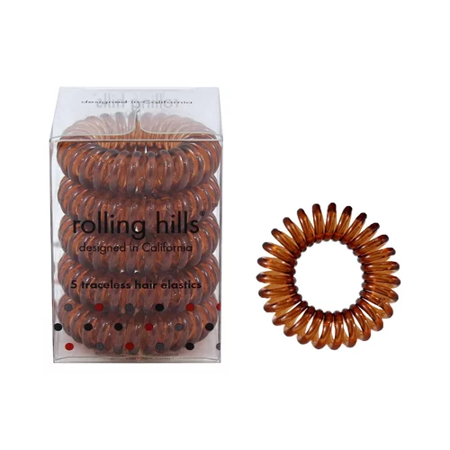 Rolling Hills Professional Hair Rings 5pc Coffee