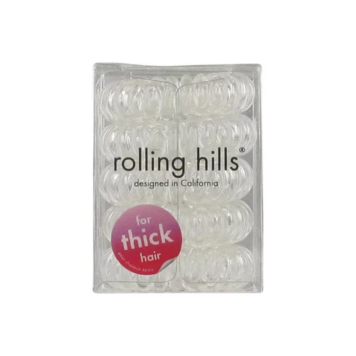 Rolling Hills Professional Hair Rings Stronger 5pc Transparent