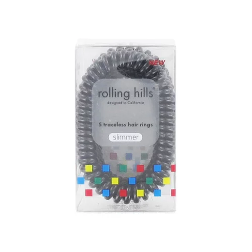 Rolling Hills Professional Hair Rings Slimmer 5st Black