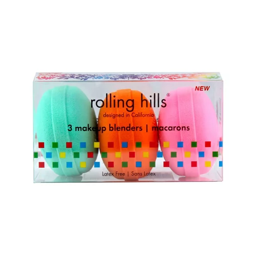 Rolling Hills Makeup Blender Macarons Set 3pc