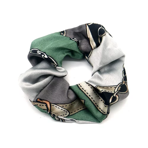 Salonline Scrunchie Chain Print Grey-Green