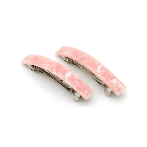 Salonline Hair Clips Marble Simplicity pink