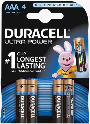Duracell Ultra Power AAA Blister 4 stuks