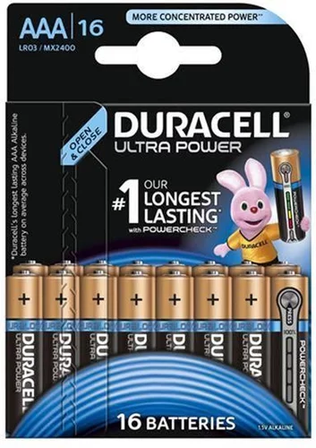 Duracell Ultra Power AAA Blister 16 stuks