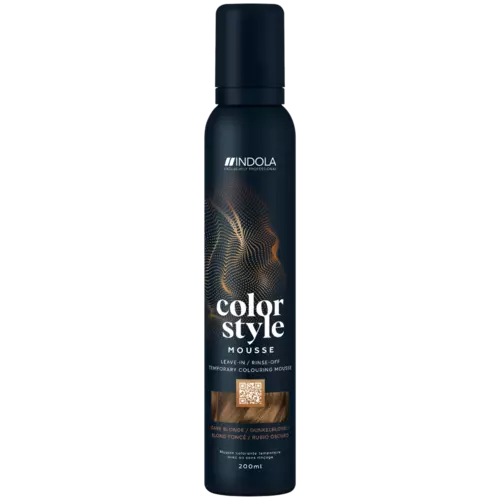 Indola Color Style Mousse 200ml Dark Blonde