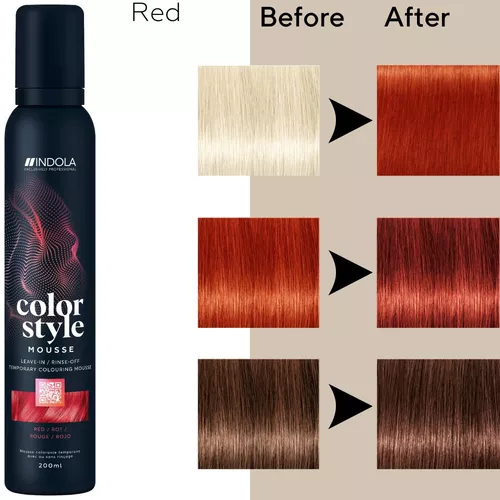 Indola Color Style Mousse 200ml Red