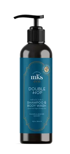 MKS-Eco Men Double Hop Men's 2 in 1 Shampoo & Body Wash Sandalwood 296ml