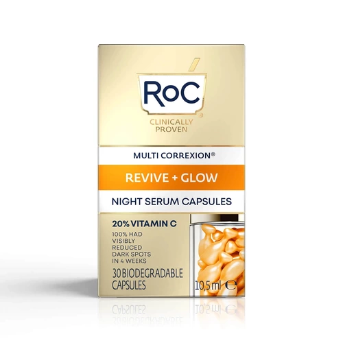 RoC Multi Correxion Revive+Glow Night Serum 30 Capsules
