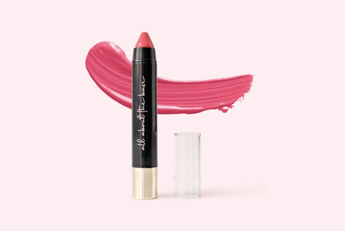 All About The Base Pouch Lip & Cheek Cool Pink