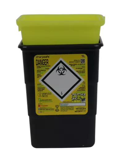 Sharpsafe Sharps Container 1L