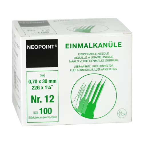 Neopoint Injection Needle - Black 100pcs 0.7 x 30 mm