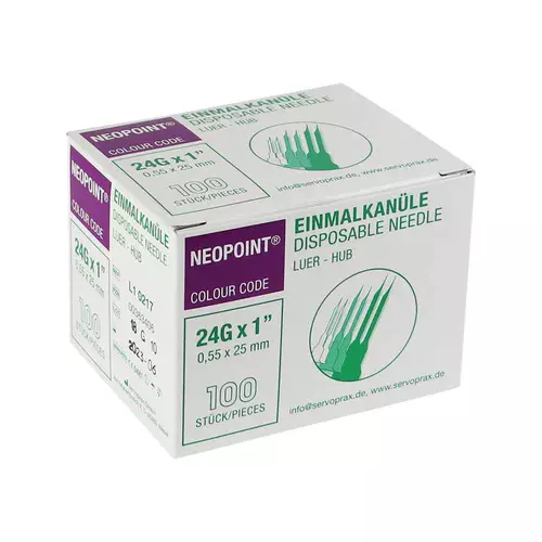 Neopoint Injection Needle - Purple 100pcs 0.55 x 25 mm
