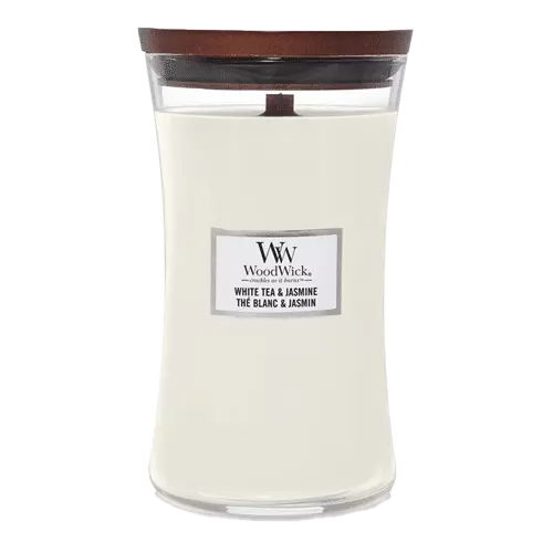 WoodWick Candle White Tea & Jamine Large