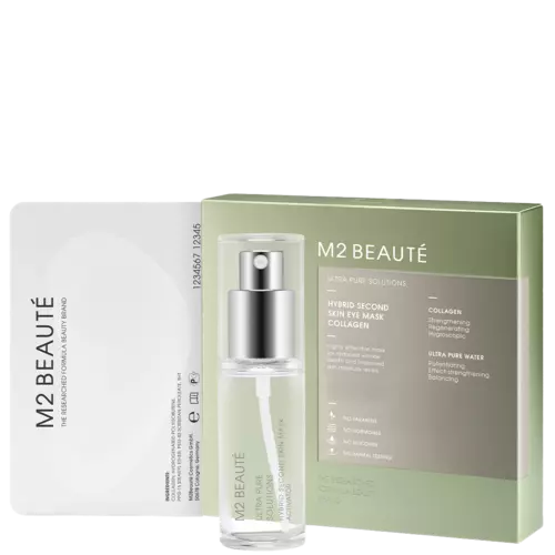 M2 Beauté Ultra Pure Solutions Hybrid Second Skin Collagen Eye Mask 7x2