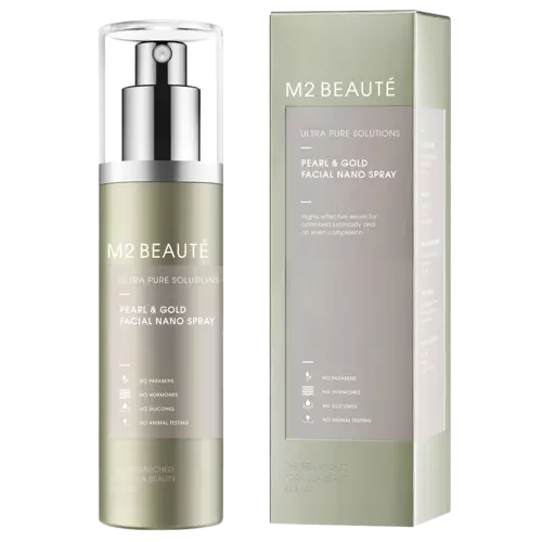 M2 Beauté Ultra Pure Solutions Pearl & Gold Facial Nano Spray 75ml