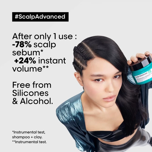 L'Oréal Professionnel SE Scalp Advanced 2-in-1 Shampoo and Mask Deep Purifier Clay 250ml