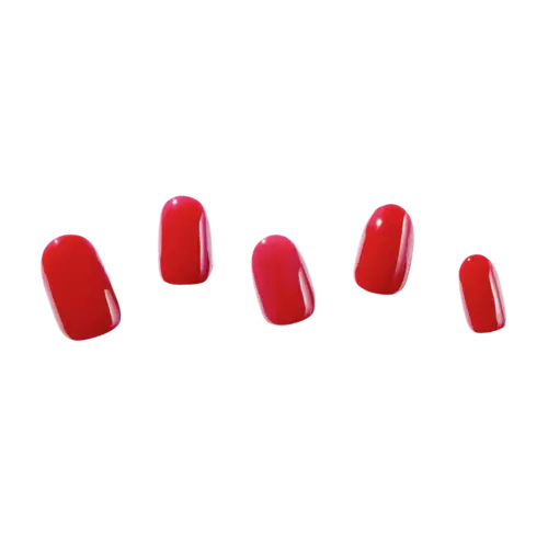 Dashing Diva Glaze Gel Nail Strips Parisian Red 32st