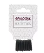Efalock Hair Tie 15mm - 10 Pieces Black