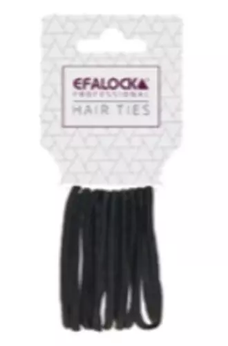 Efalock Hair Tie 55mm - 10 Pieces Black