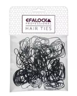 Efalock Rasta Hair Bands Small 100 Pieces Black