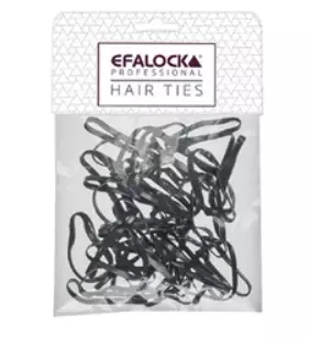 Efalock Rasta Hair Bands Strong - 100 Pieces Black