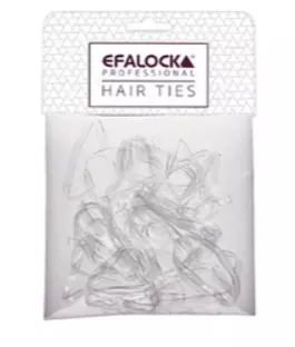 Efalock Rasta Hair Bands Small 100 Pieces Transparent