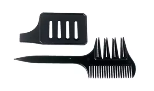 Efalock Highlight Comb Black With Template