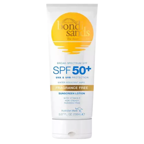 Bondi Sands Sunscreen Lotion - 150ml SPF 50+  Fragrance Free