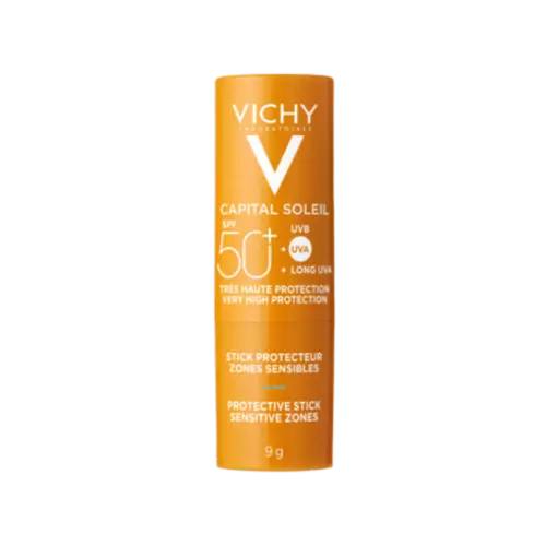 Vichy Capital Ideal Soleil Stick Stick Zones Sensibles SPF50+ 9ml