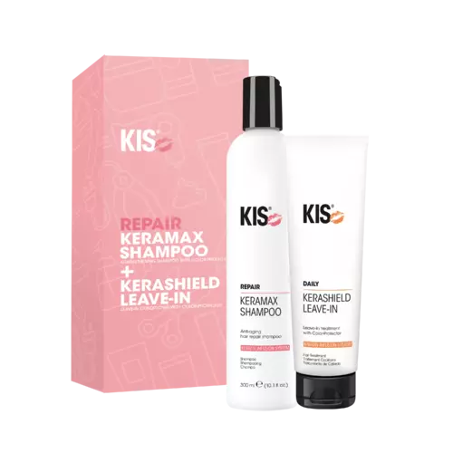 KIS Repair Keramax Shampoo + Kerashield Leave-In Duo