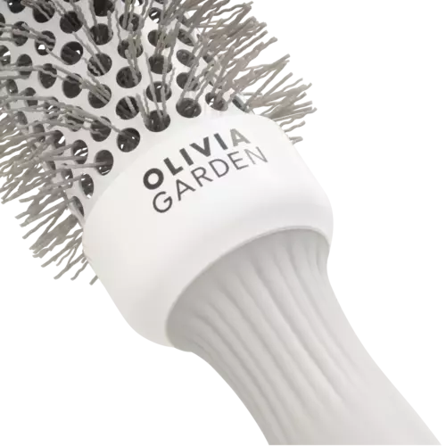 Olivia Garden Expert Blowout Speed Wavy Bristles White & Grey 35