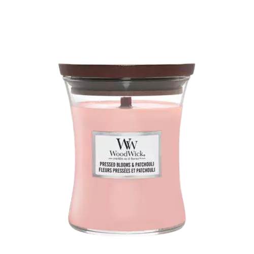 WoodWick Candle Pressed Blooms & Patchouli Medium