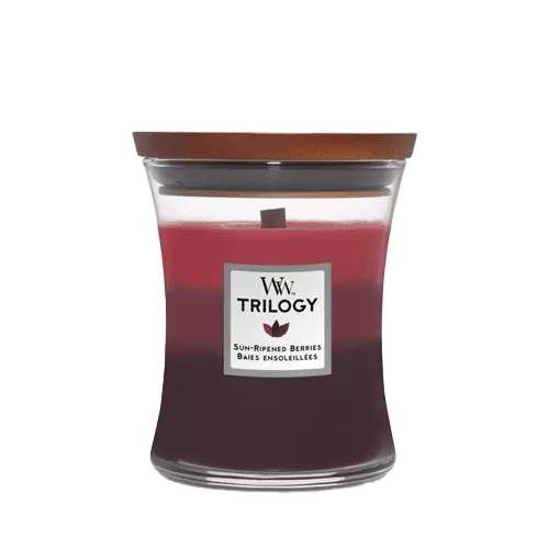 WoodWick Trilogy Candle Sun-Ripped Berries Medium