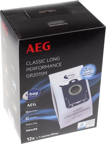 AEG S-Bag Classic Long Performance GR201SM Stofzuigerzakken 12 pack
