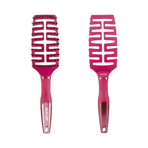 Max Pro Detangler Brush Burgundy Beauty