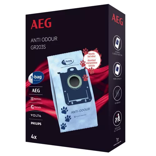 AEG S-Bag Anti Odour GR203S Stofzuigerzakken 4 pack