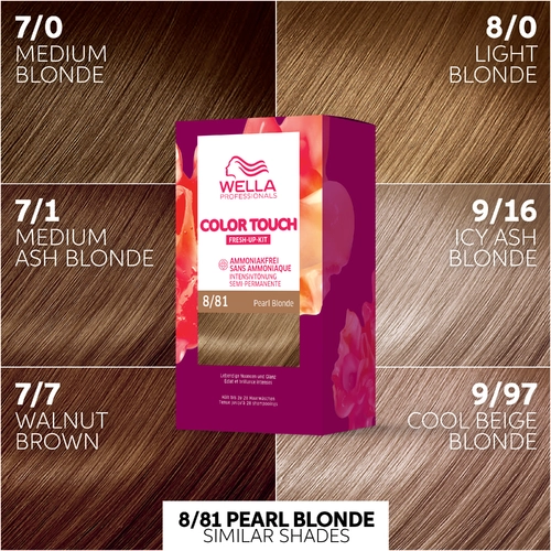 Wella Professionals Color Touch Kit - Rich Naturals 8/81 Pearl Blonde