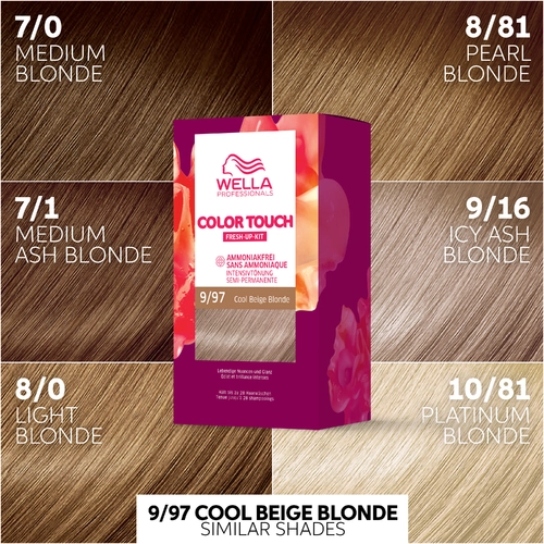 Wella Professionals Color Touch Kit - Rich Naturals 9/97 Cool Beige Blonde