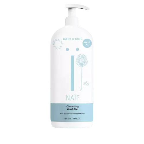 Naïf Baby & Kids Cleansing Wash Gel Bottle 500ml