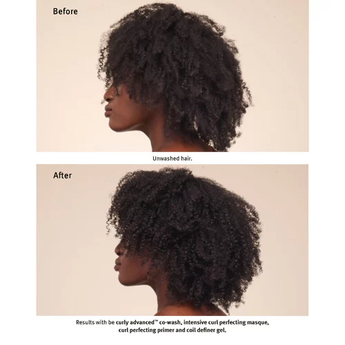 AVEDA Be Curly Advanced™ set coily hair