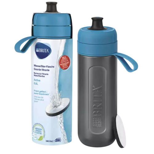 BRITA Active Waterfilterfles 0,6L Donkerblauw